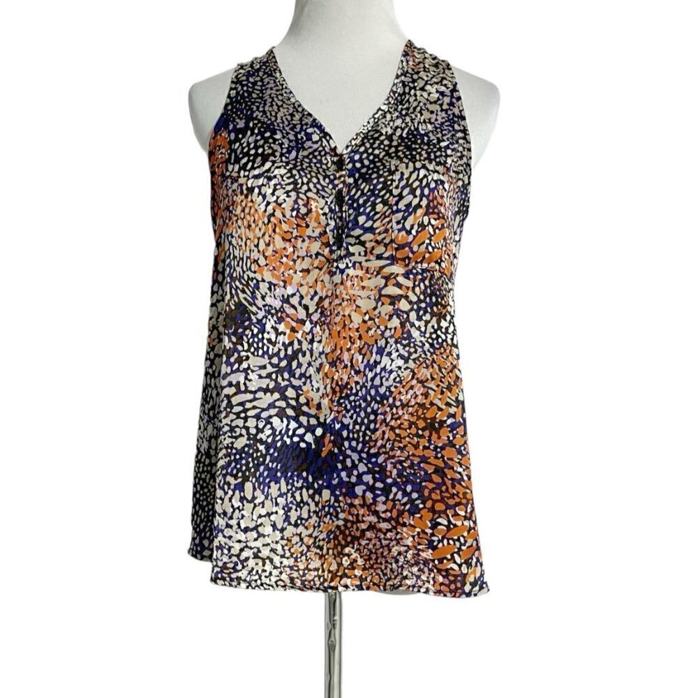 Hale Bob Size Small  Top Blouse Colorful Sleeveless Career Office Work Attire